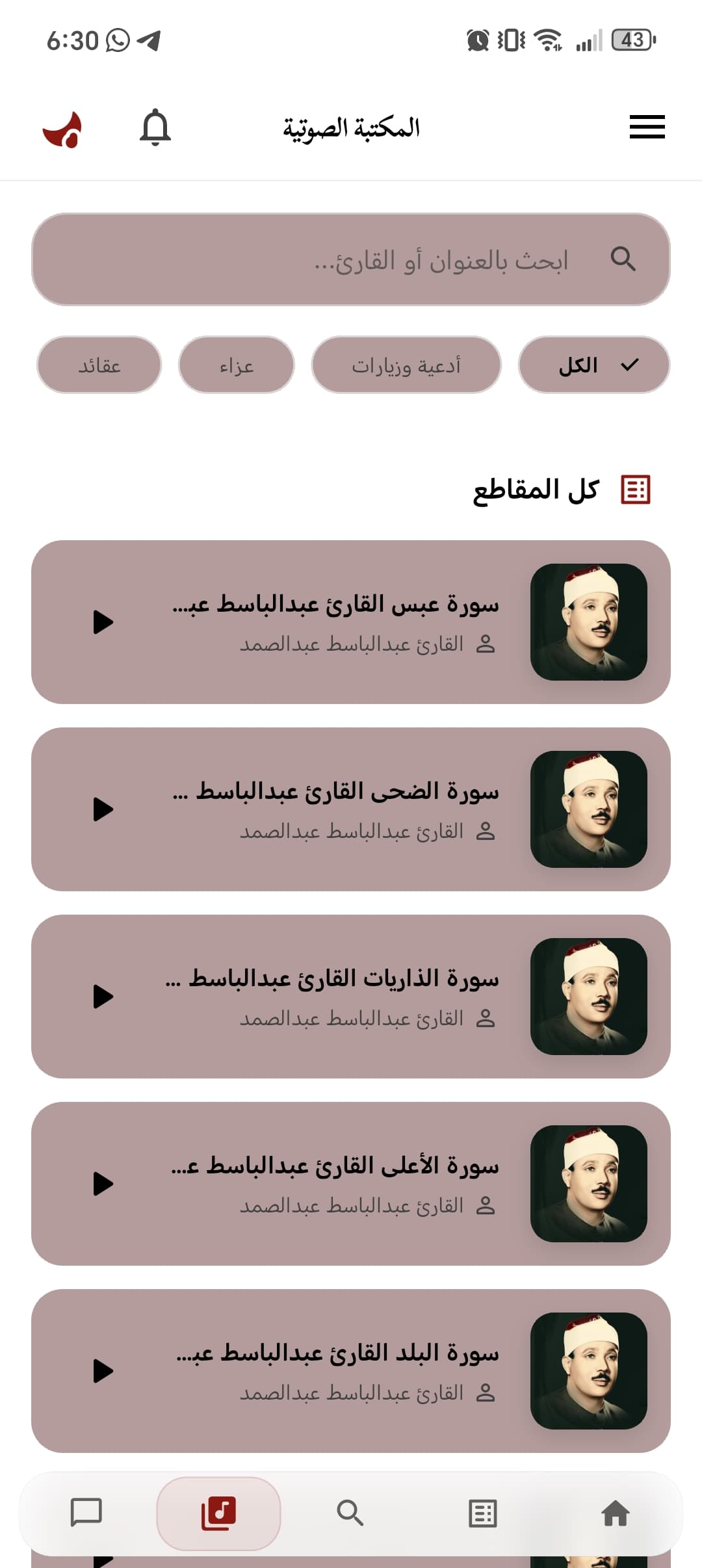 Audio library